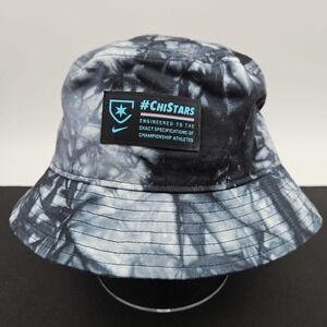 Nike‎ Tie-Dye Bucket Hat Chicago Red Stars One Size Black Gray NWSL New